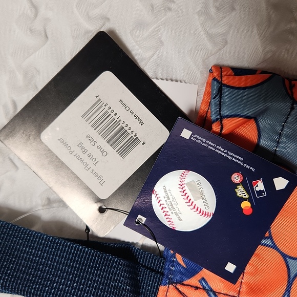 Loudmouth Cooperstown Collection Detroit Tigers Flower Power Retro Tote Bag NWT - Picture 5 of 15